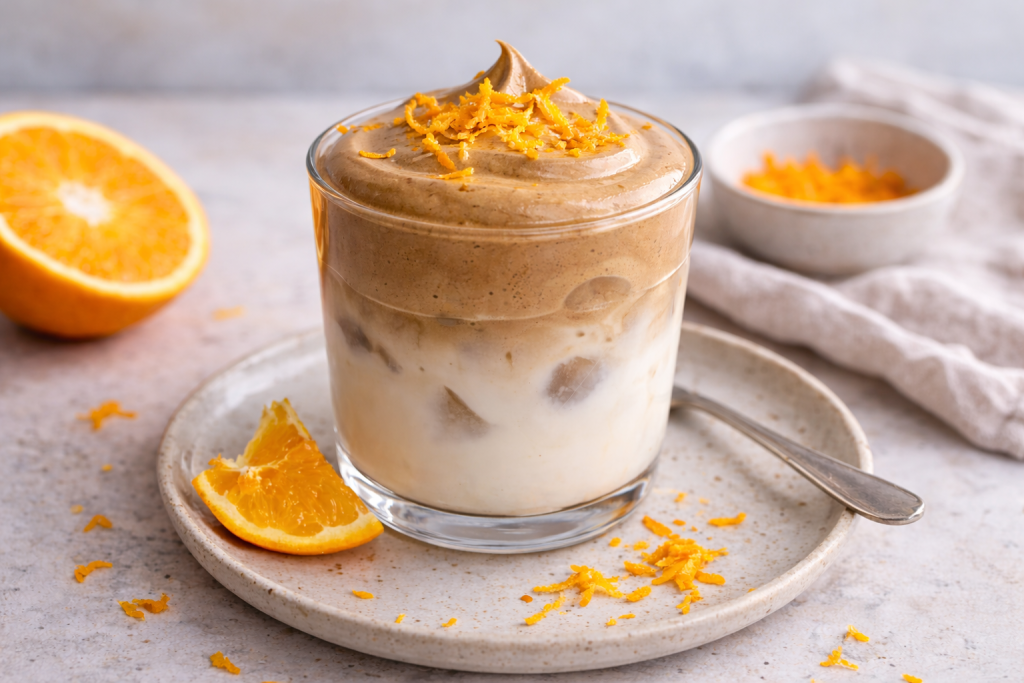 Dalgona Iskaffe med Sukrin Gold